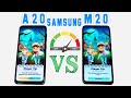 Samsung Galaxy A20 vs M20 Speed Test 🔥🔥🔥