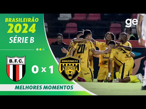 Gols e lances de Botafogo-SP x Amazonas