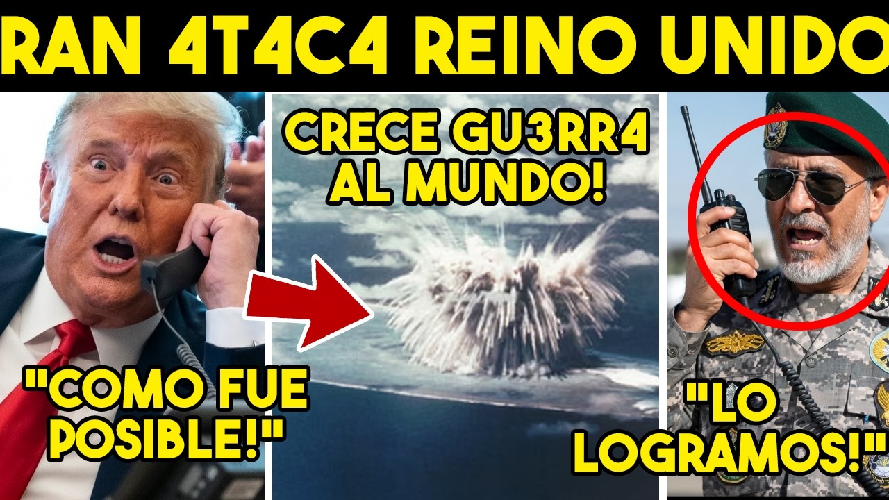 SORPRENDIO A TODOS! IRAN 4T4C4 REINO UNIDO, GU3RR4 ES MUNDIAL. EU ALISTA TROPAS. SE PONE FEO