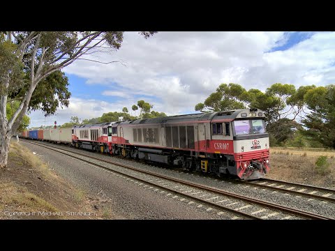7922V SCT / SBR Dooen Container Train With CSR007 & CSR008 (8/2/2019) - PoathTV Australian Railways
