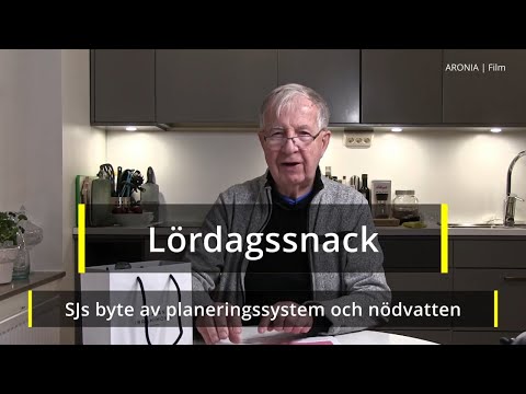 2021-12-25 LÖRDAGSSNACK - SJs byte av planeringssystem och nödvatten
