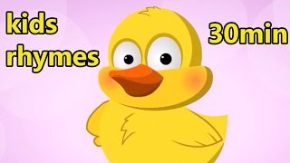 Nursery Rhymes for Children with Lyrics and Action Playlist | Six Little Ducks Songs for Babies