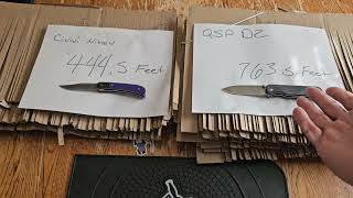 edge retention testing Civivi NitroV vs QSP D2 the results may surprise some