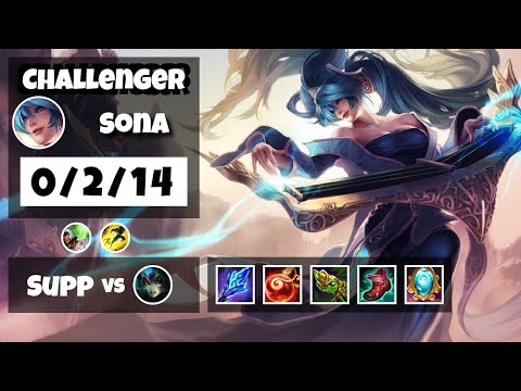 Sona vs Nami BR Challenger SUPPORT (0/2/14) - v11.11