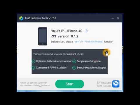 NEW How To Jailbreak iOS 8.1.2 Untethered - TaiG for iPhone, iPad & iPod Touch 8.1.2