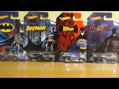 Hot Wheels Batman 75th Anniversery Collection - Unboxing including Arkham Asylum Batmobile