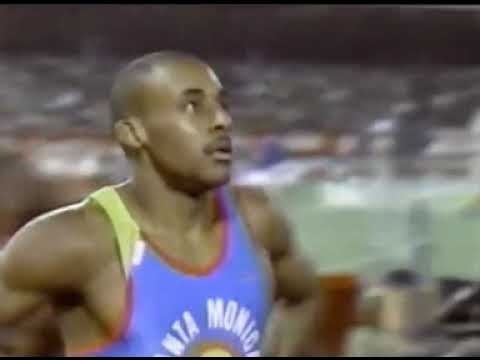 Michael Marsh (19.95) vs Frank Fredericks (19.97) 200m wind -1.0 in Weltklasse Zurich in 1992.