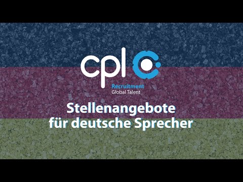 Stellenangebote für deutsche Sprecher