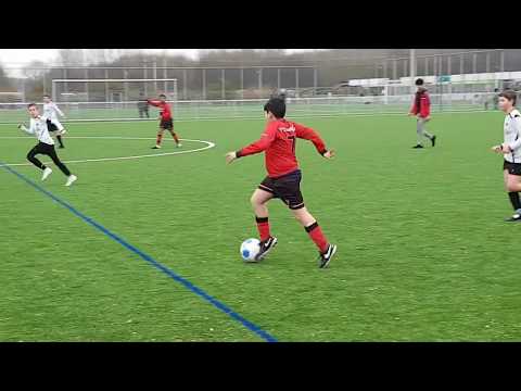 Vitesse Delft JO13-3 vs KMD JO13-4, 20-1-2018. 1e helft