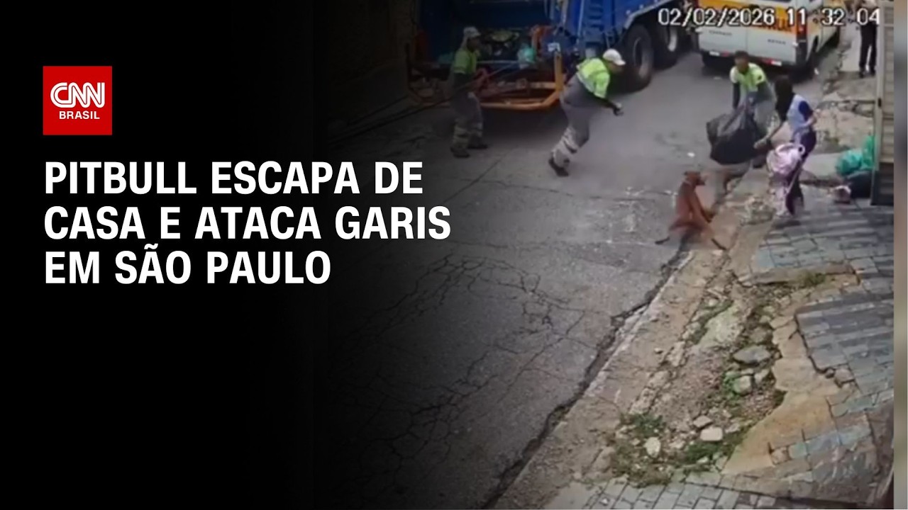 Pitbull escapa de casa e ataca garis na zona Sul de São Paulo | CNN 360º