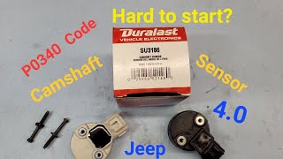 Jeep XJ 4.0 Camshaft Sensor Replacement P0340 Check Engine Light Code