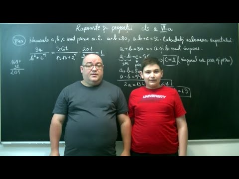 72. Rapoarte si proportii - Exercitii rezolvate P35-P40 - clasa a VI-a