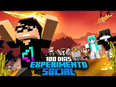 Sobrevivi 100 dias JOGANDO COM INSCRITOS no Minecraft - O FILME