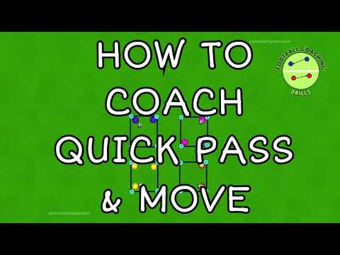 How to coach quick pass and move - football/soccer drills 