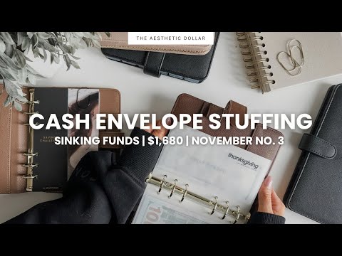 Cash Stuffing ✨ $1,680 | Sinking Funds & Emergency Fund Savings Challenges