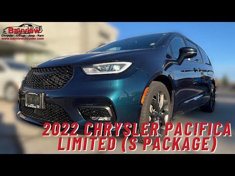 2022 Chrysler Pacifica Limited FWD in Blue for sale at Bayview Chrysler Dodge Jeep Ram in Sarnia, ON
