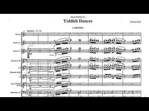 [Score] Yiddish Dances - Adam Gorb (for wind orchestra)