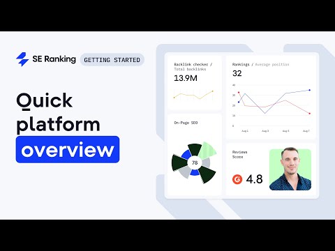 Overview of SE Ranking Tools, Features & Navigation