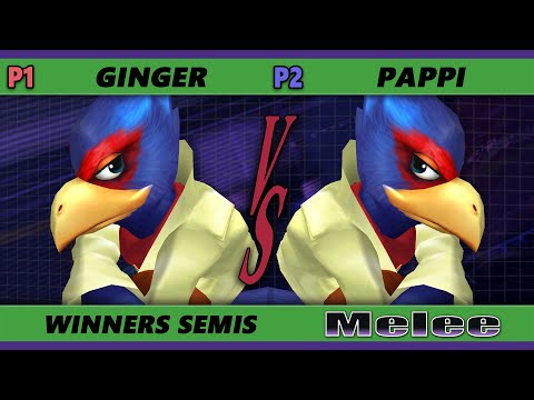S@X 391 Online Winners Semis - Ginger (Falco) Vs. Pappi (Falco) Smash Melee - SSBM