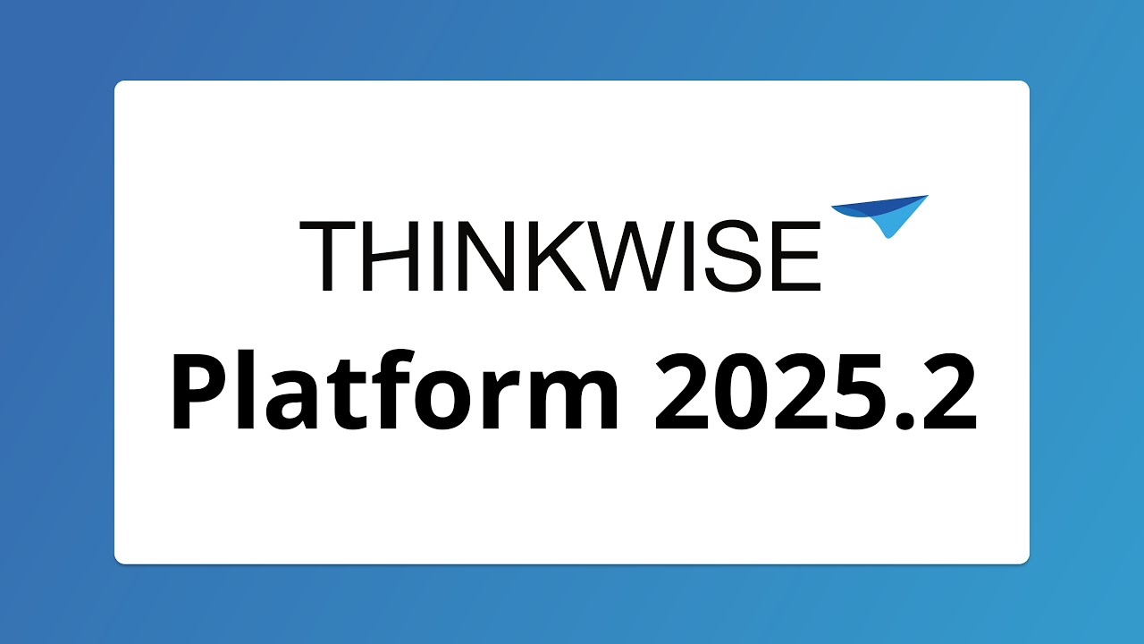 Thinkwise Platform 2025.2 Release