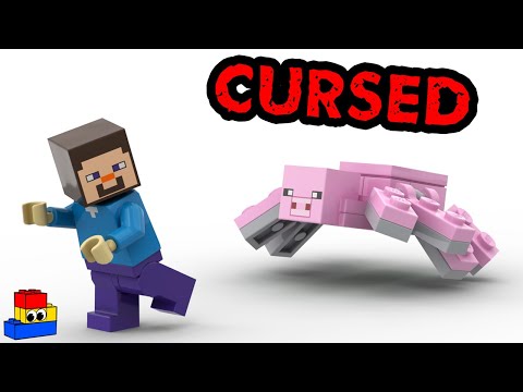 BRICKfolk - CURSED LEGO MINECRAFT Episode 2: Long + Tall Chests, Pig-Spider, and 1x1 Nether Portal