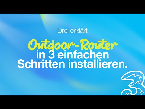 Drei 5G+ Outdoor-Router installieren.