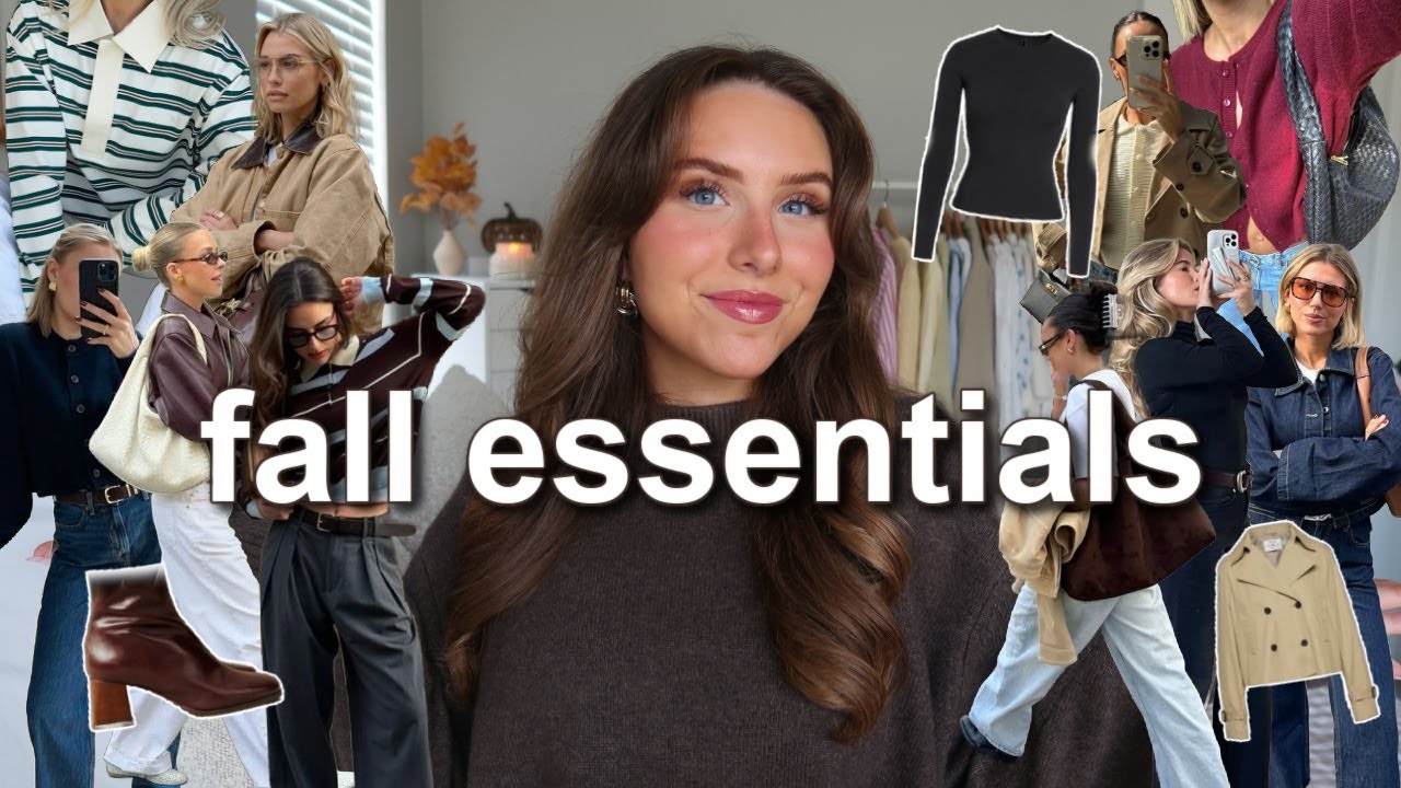 FALL WARDROBE ESSENTIALS! | how to build the ULTIMATE fall capsule wardrobe (outfit inspo)