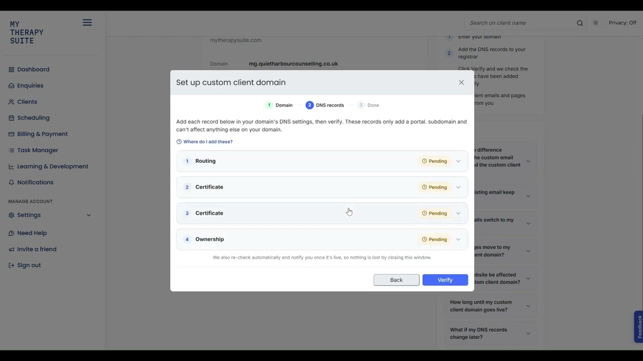 Serve your client portal from your own domain demo