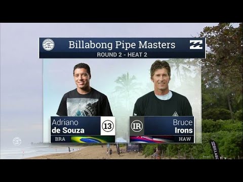 Adriano de Souza vs Bruce Irons - Round Two, Heat 2 - 2016 Billabong Pipe Masters: