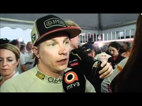 Kimi Räikkönen Interview MTV3 after the Race at Malaysian GP 2012