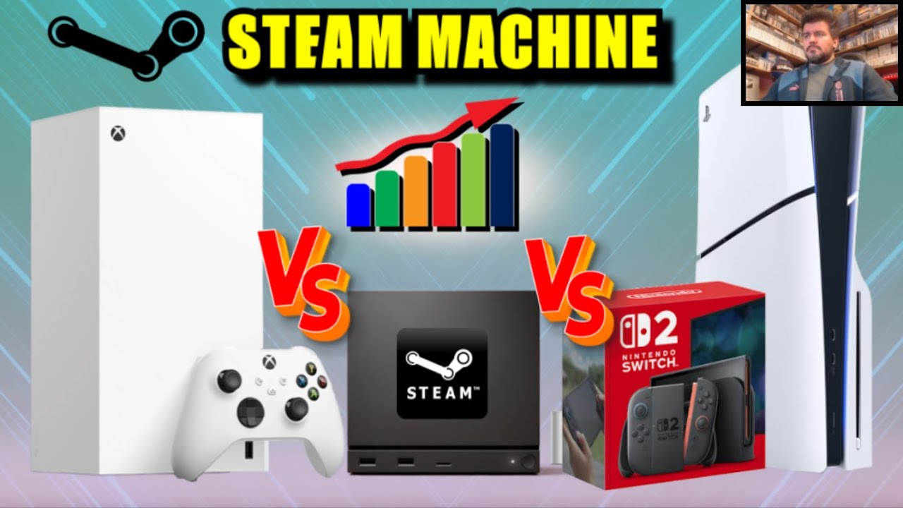 ¿A QUIÉN PERJUDICA más STEAM MACHINE? 🕋 La cuota de mercado STEAM MACHINE vs XBOX / PS5 / SWITCH 2