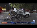 Toyota SUV explodes in Los Angeles parking lot