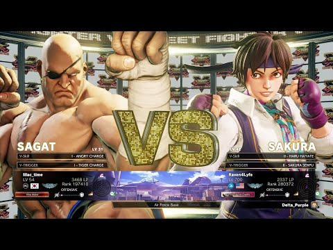 Street Fighter V Ranked Match #357 Sakura vs Sagat