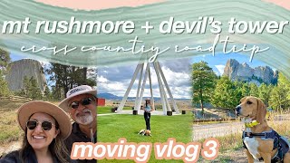 MOVING VLOG 3 | mount rushmore, devil's tower, cross country road trip OR to FL