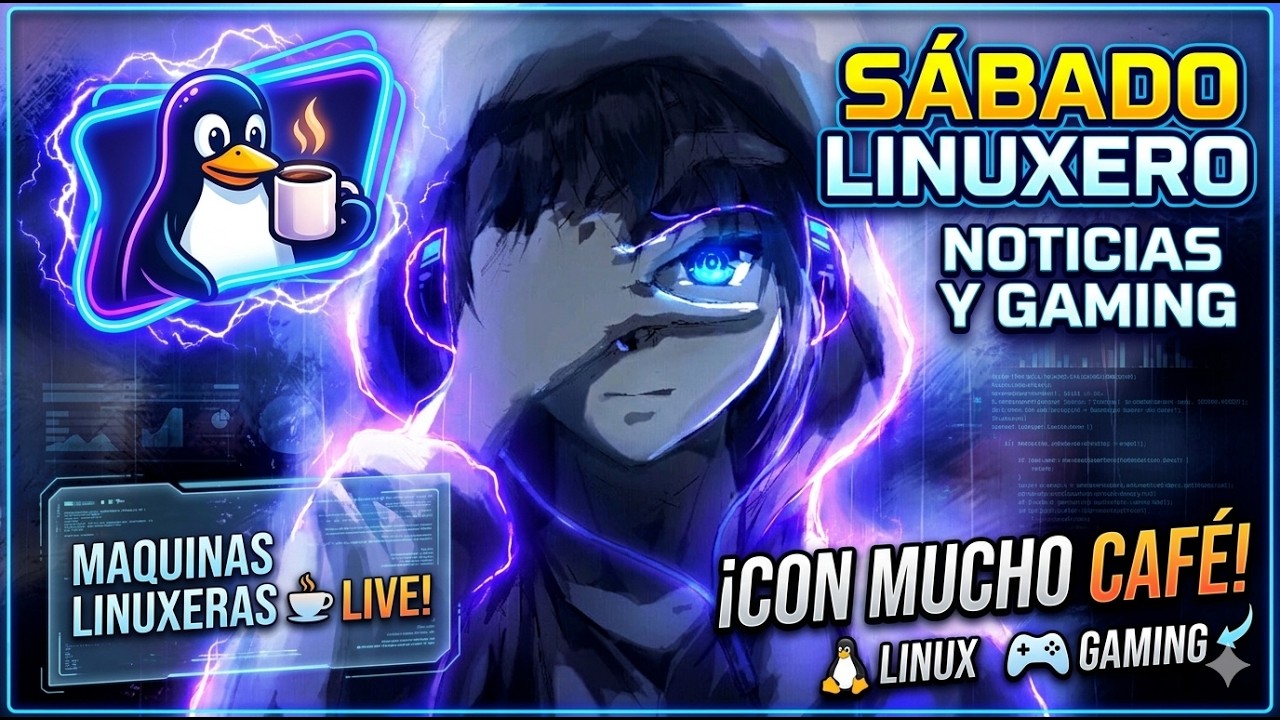 😎 ¿Qué pasó esta semana? Noticias, Juegos y un buen Café en Sábado Linuxero