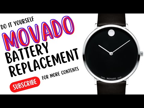 YouTube video about: How to change movado watch battery?