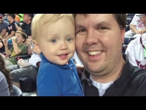 Father charged in hot car death, calls into son's funeral