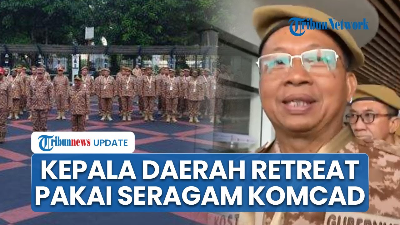 Wayan Koster & 85 Kepala Daerah Ikuti Retreat di IPDN Jatinangor, Berbaris Pakai Seragam Komcad