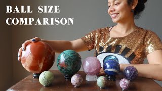 Crystal Ball Size Comparison - How to Buy Spheres Online