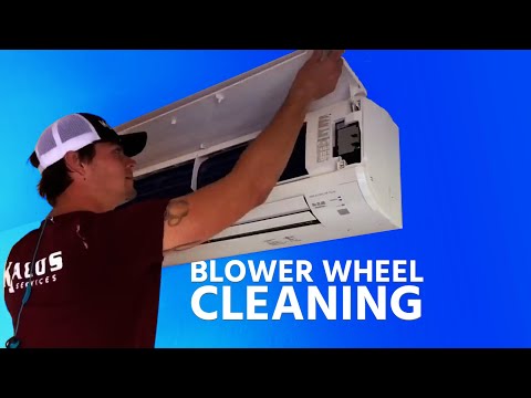 Highwall Ductless Blower Wheel Cleaning