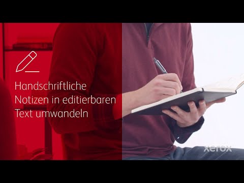Handschriftliche Notizen oder Notizen von einem Flipchart in lesbare, bearbeitbare und gemeinsam nutzbare digitale Dateien umwandeln.