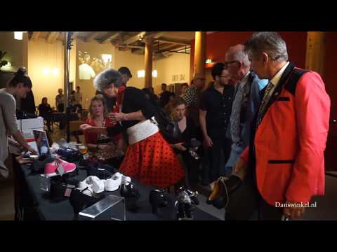 Dansschoenen verkoop op locatie bij evenement GEL Amsterdam