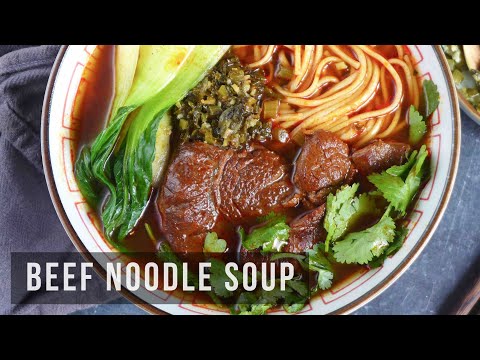 Taiwanese Beef Noodle Soup | 红烧牛肉面