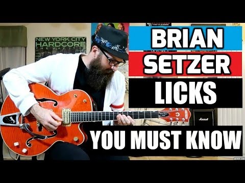 Brian Setzer Licks You Must Know - w/tabs