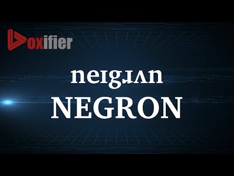 How to Pronunce Negron in English - Voxifier.com