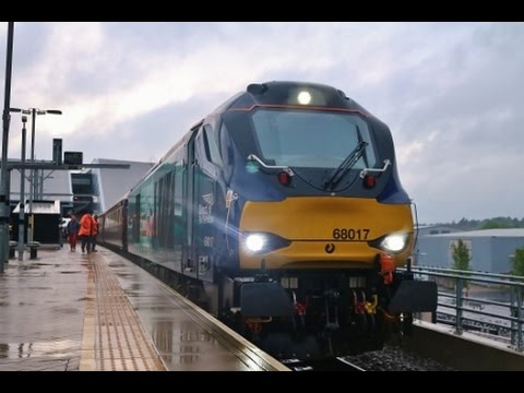 *HD* Direct Rail Services Class 68 departs Reading with Horn