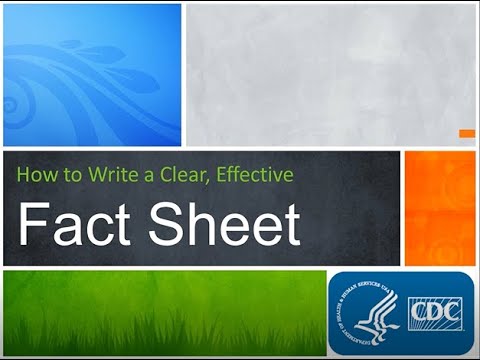 How to Write a Clear and Effective Fact Sheet