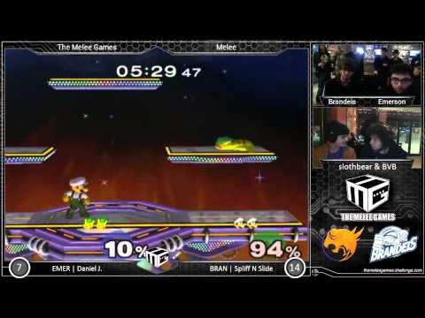 The Melee Games - Emerson vs Brandeis - Spliff N Slide vs Daniel J.
