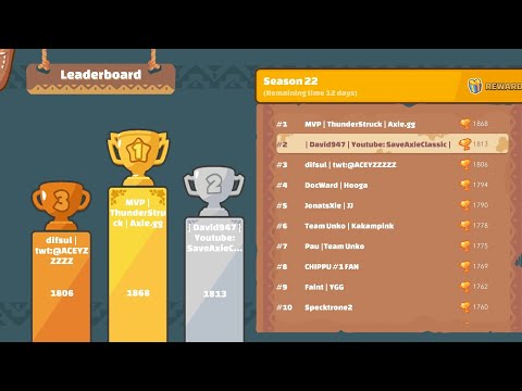 Axie Classic Season 22 Top 2!! Spiky Pliers Aqua + Cotton Bumpy Scarab Mid!!