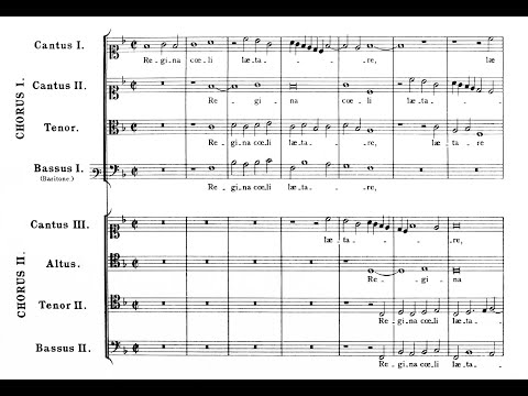 Victoria, Regina coeli a 8 (score)